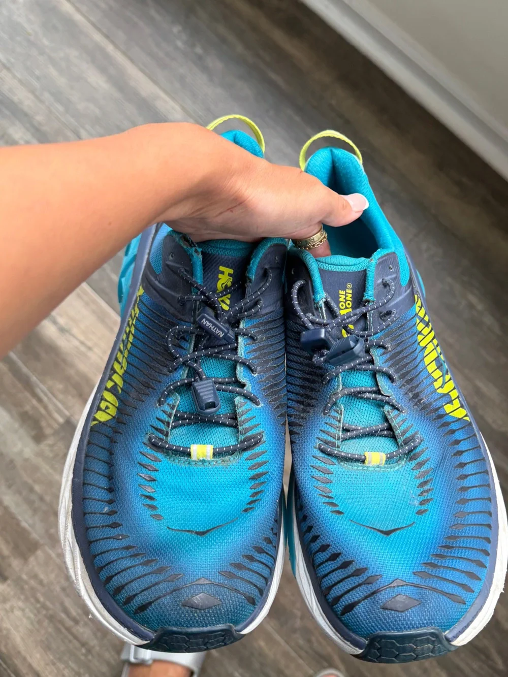 HOKA ARAHI 2 CARRIBEAN SEA / DRESS BLUE RUNNING SHOES - MEN'S 11
